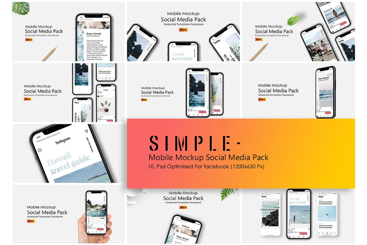 IPhone Mockup Social Media Scenes
