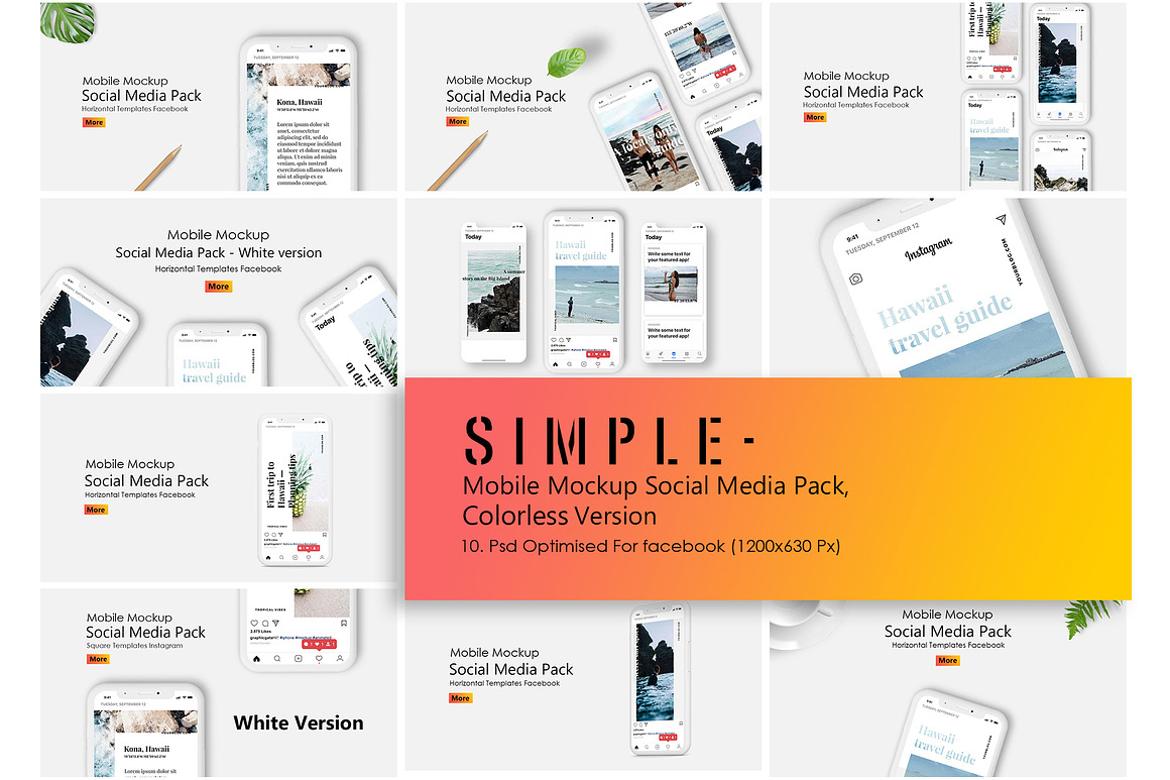 IPhone Mockup Social Media Scenes