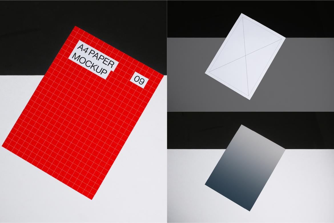 10 A4 Paper Mockups Bundle