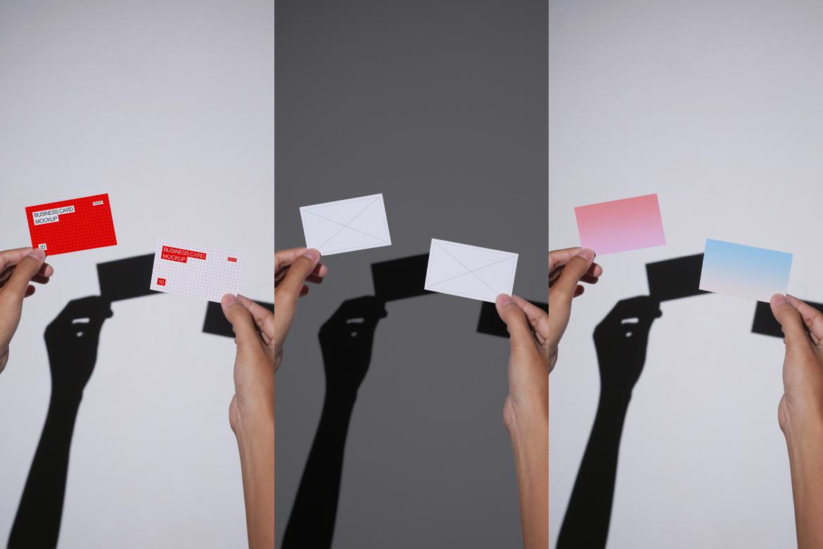 10 Business Card Mockups Bundle