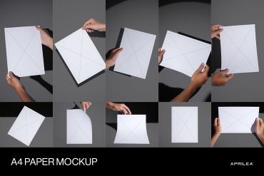 10 A4 Paper Mockups Bundle