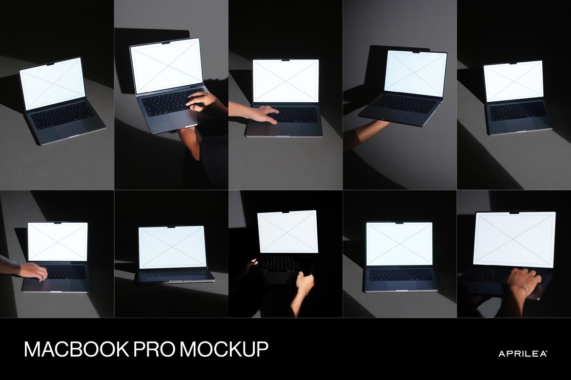 10 Macbook Pro Mockups Bundle