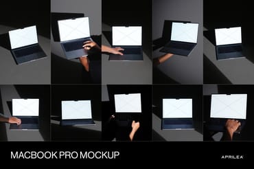 10 Macbook Pro Mockups Bundle