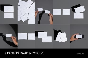 10 Business Card Mockups Bundle