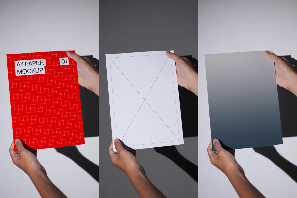 10 A4 Paper Mockups Bundle