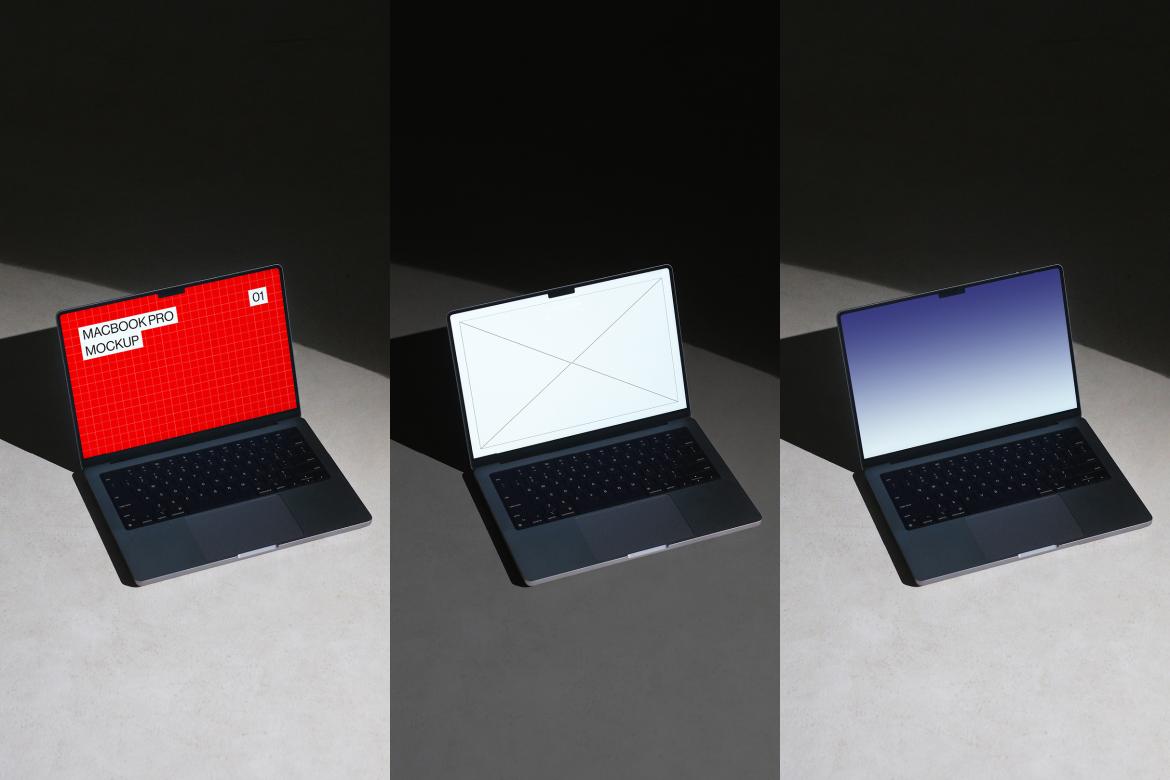 10 Macbook Pro Mockups Bundle