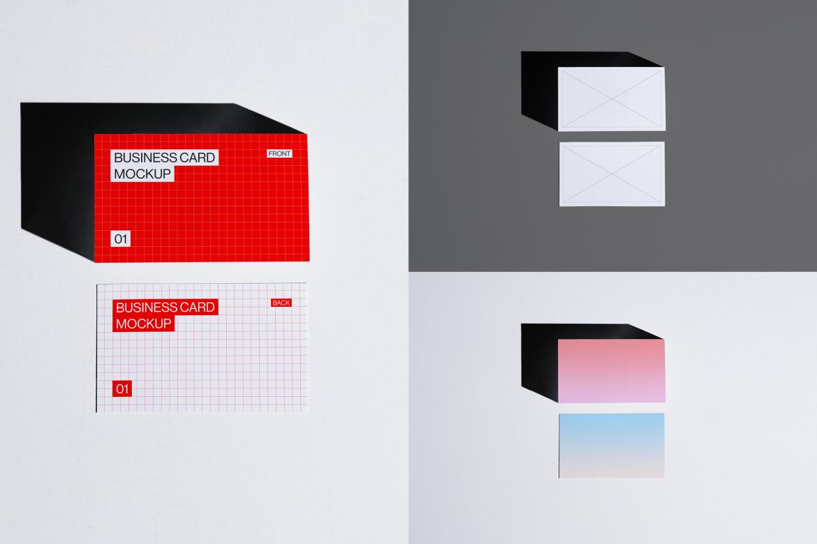 10 Business Card Mockups Bundle