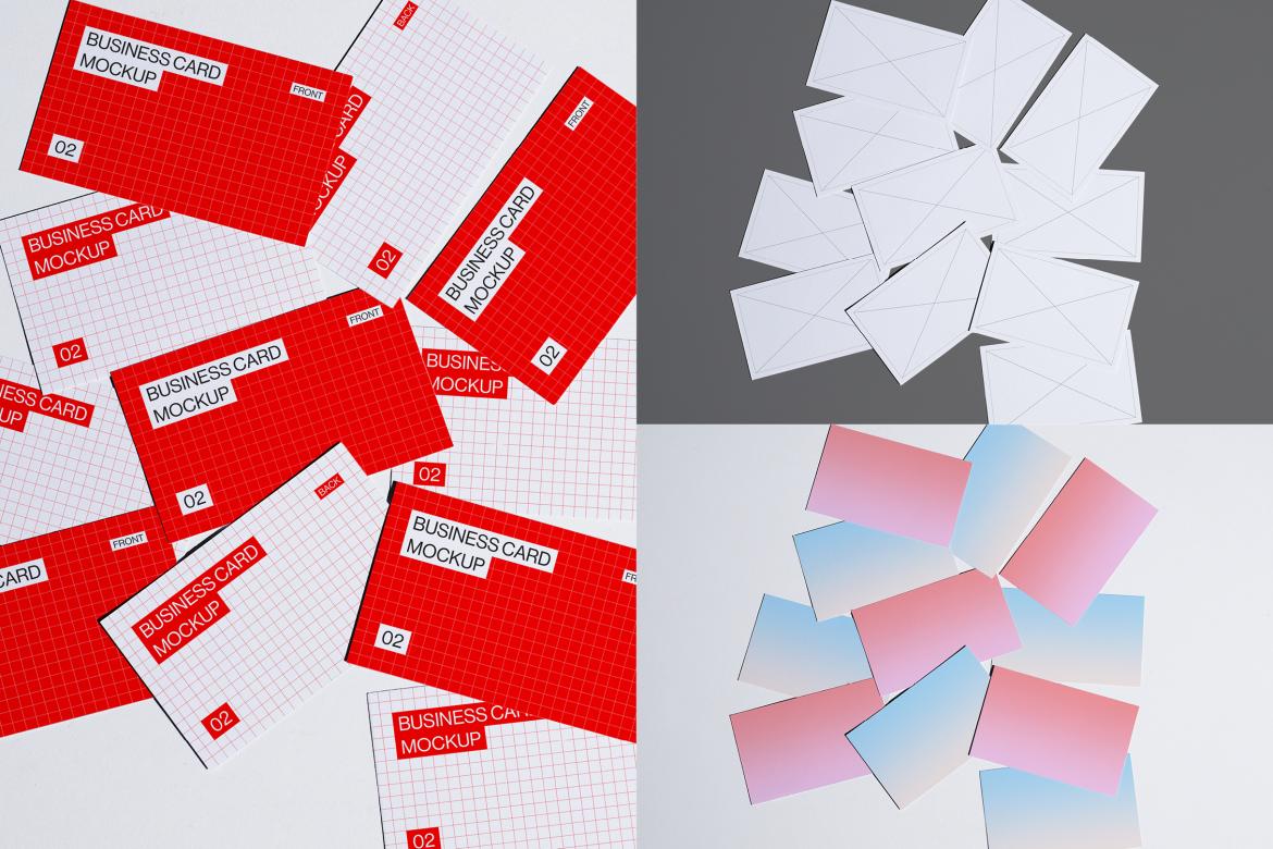 10 Business Card Mockups Bundle
