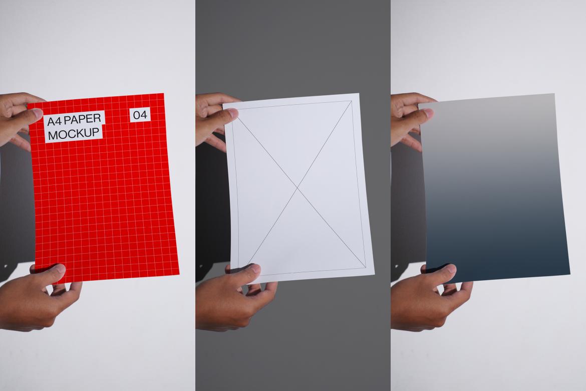 10 A4 Paper Mockups Bundle