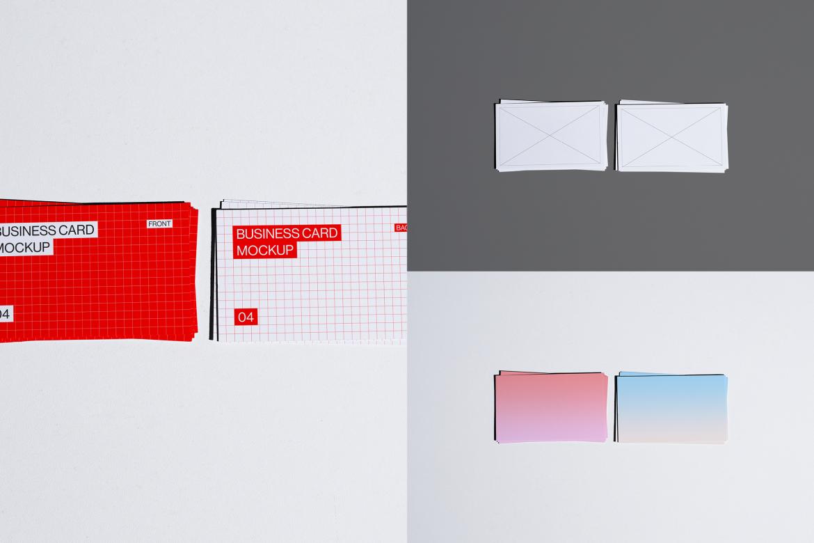 10 Business Card Mockups Bundle