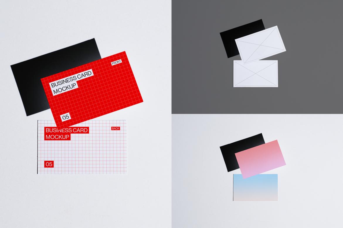 10 Business Card Mockups Bundle