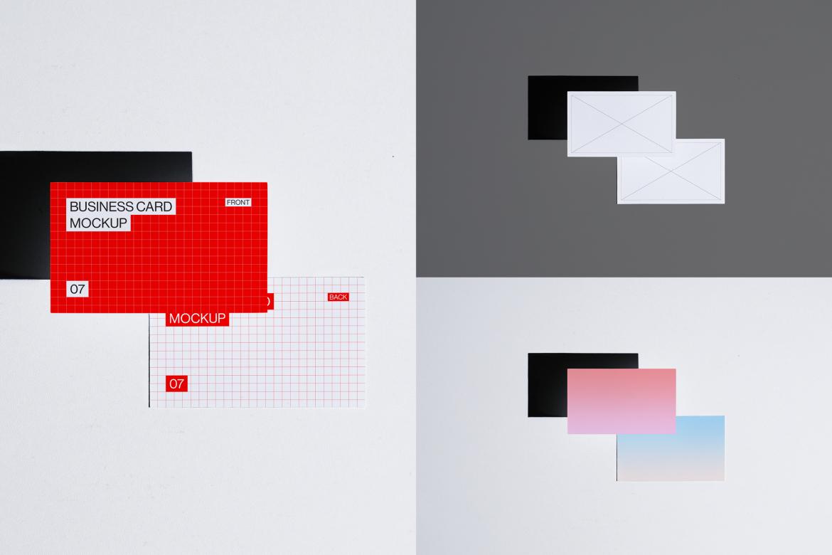 10 Business Card Mockups Bundle