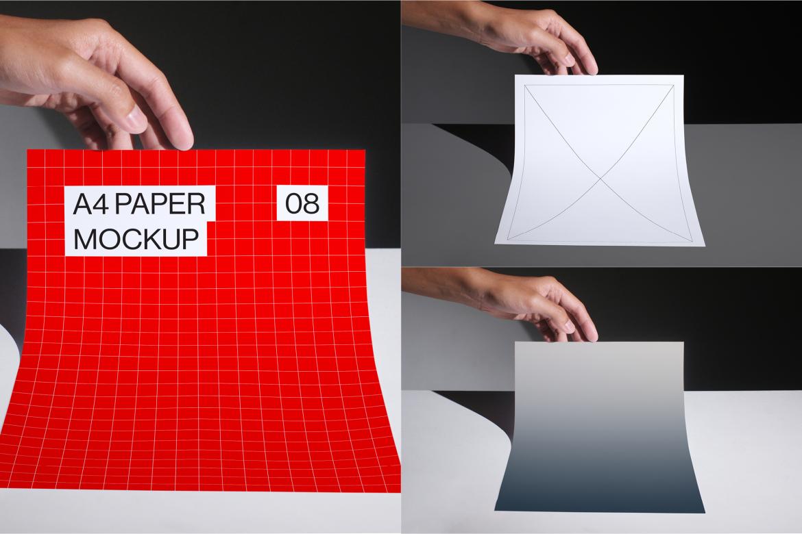 10 A4 Paper Mockups Bundle