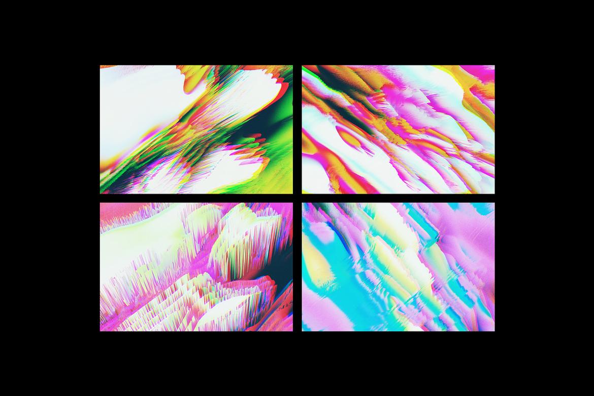 Abstract Glitched Backgrounds
