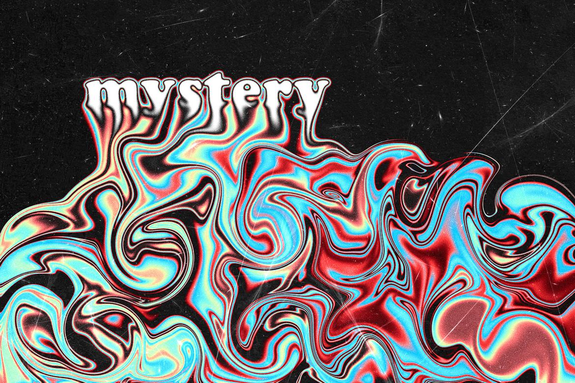 Blurred Liquid Text Effect