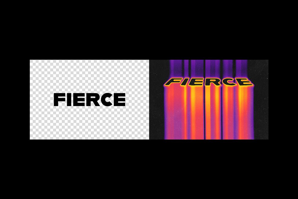 Bright Floating Text Effect