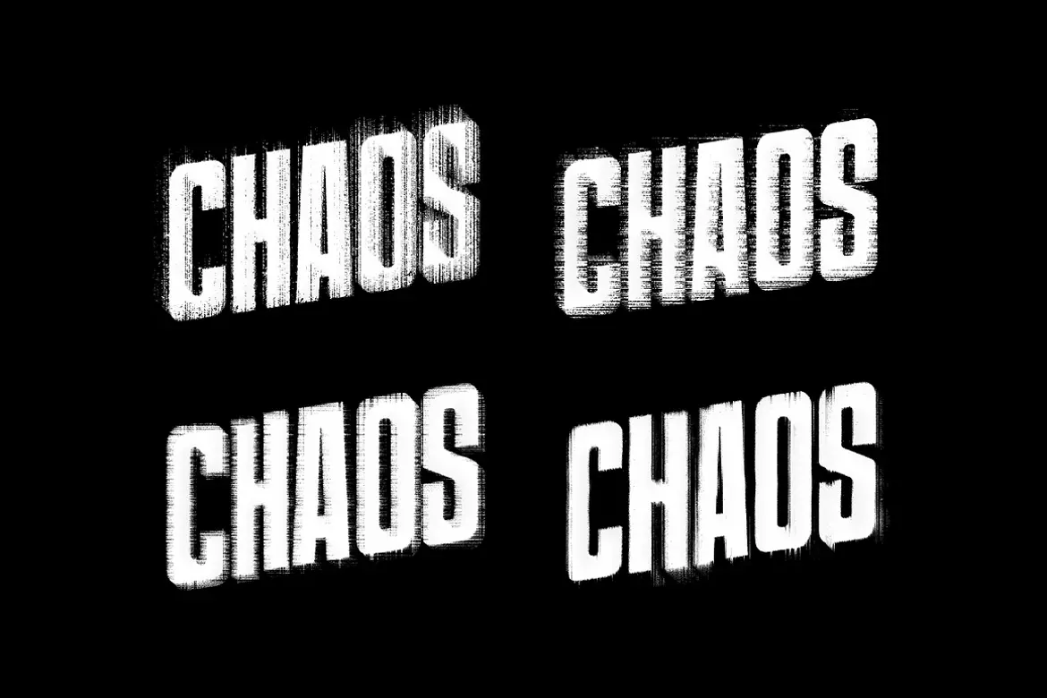 Distort Scan Text & Logo Effect