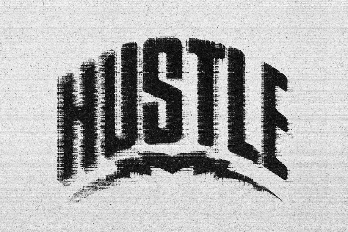 Distort Scan Text & Logo Effect