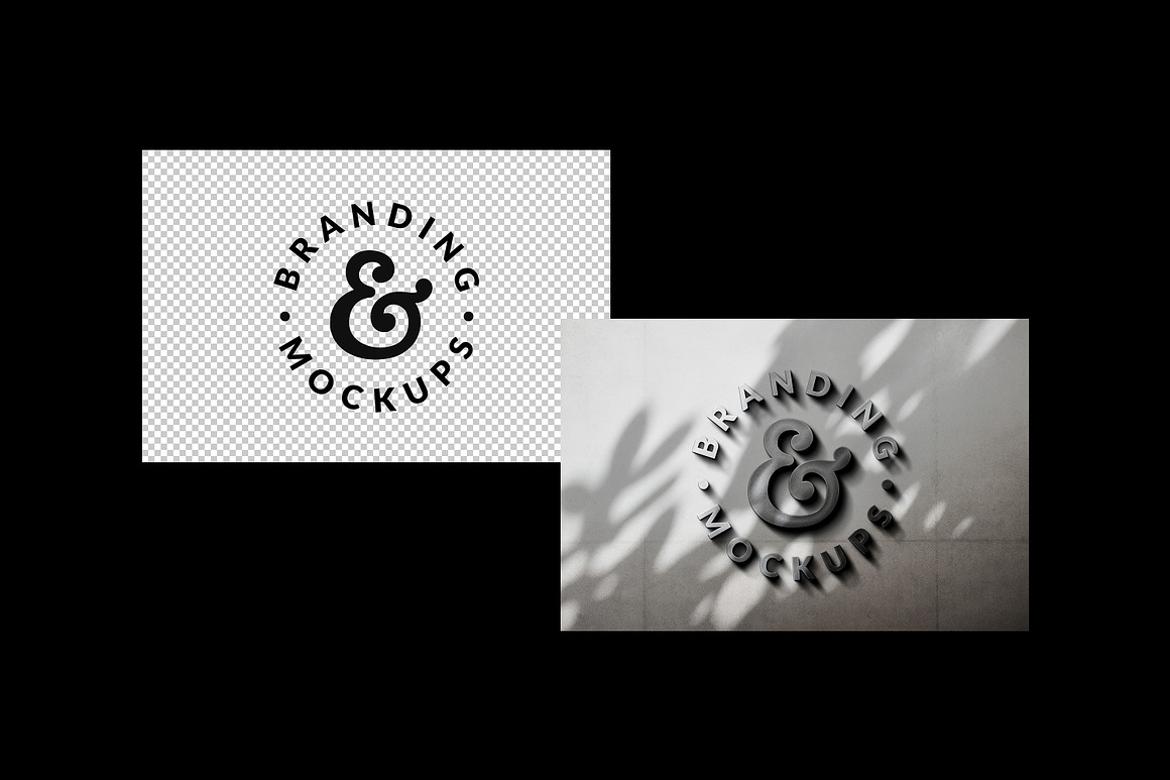 Gritty Concrete Logo Mockup