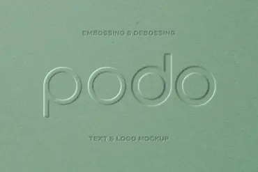 Embossing & Debossing Logo Mockup