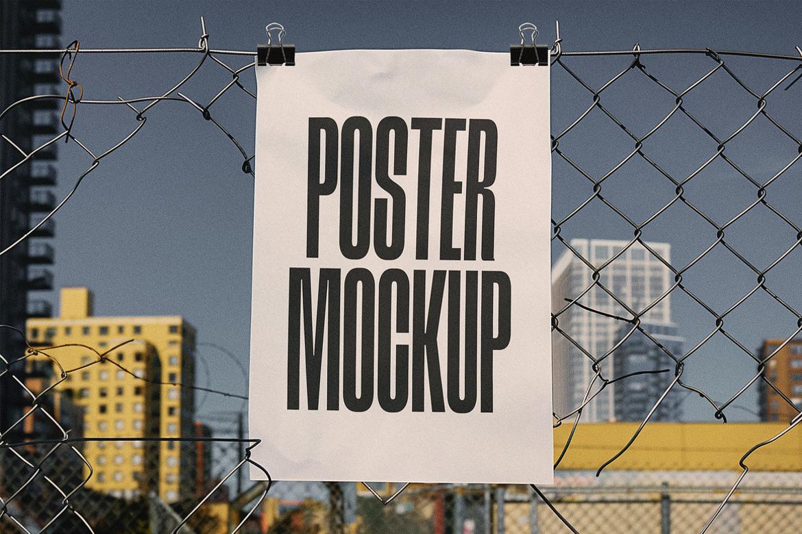 Grunge Urbanistic Poster Mockup