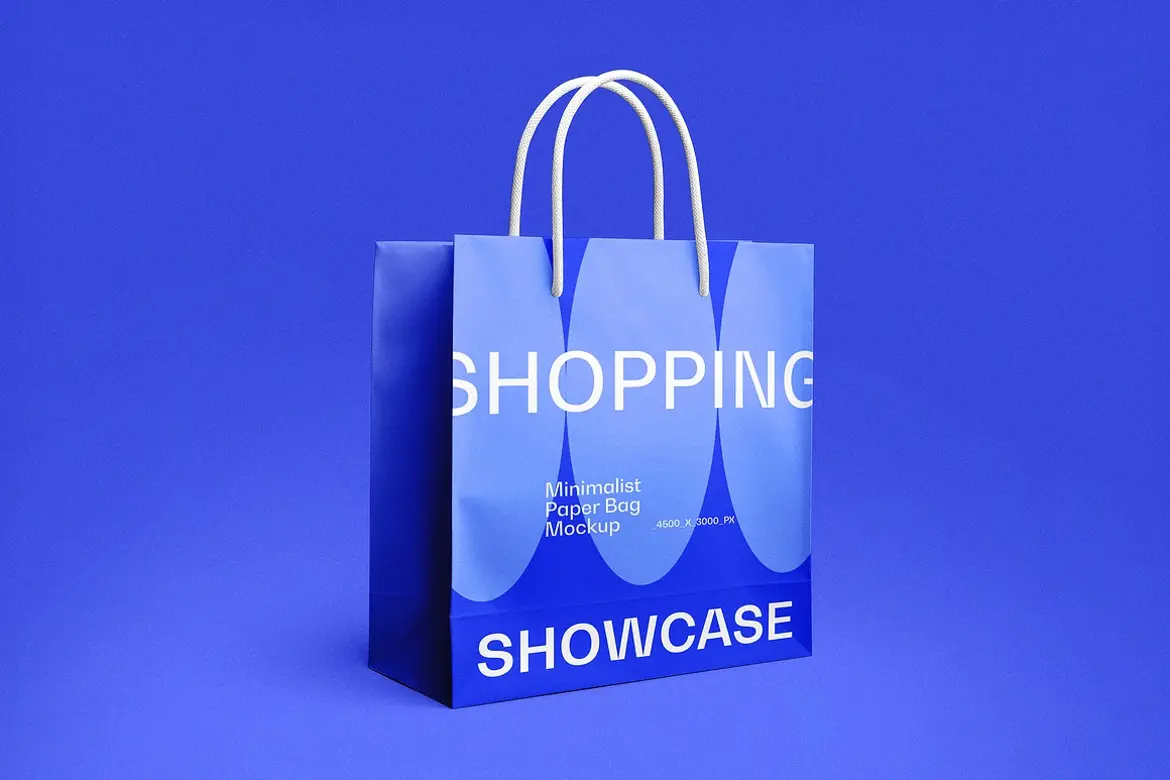 Shopping Paper Bag Mockup