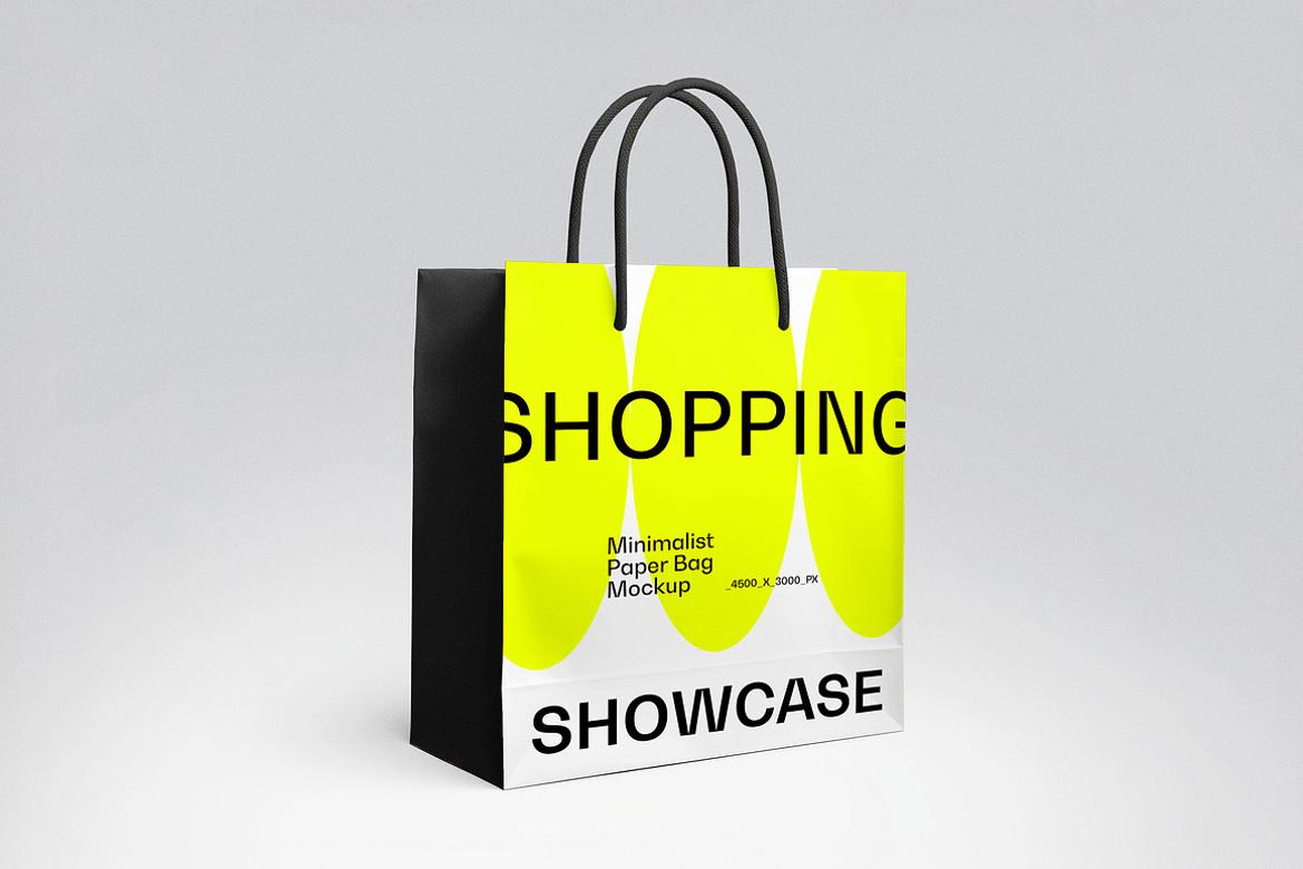 Shopping Paper Bag Mockup