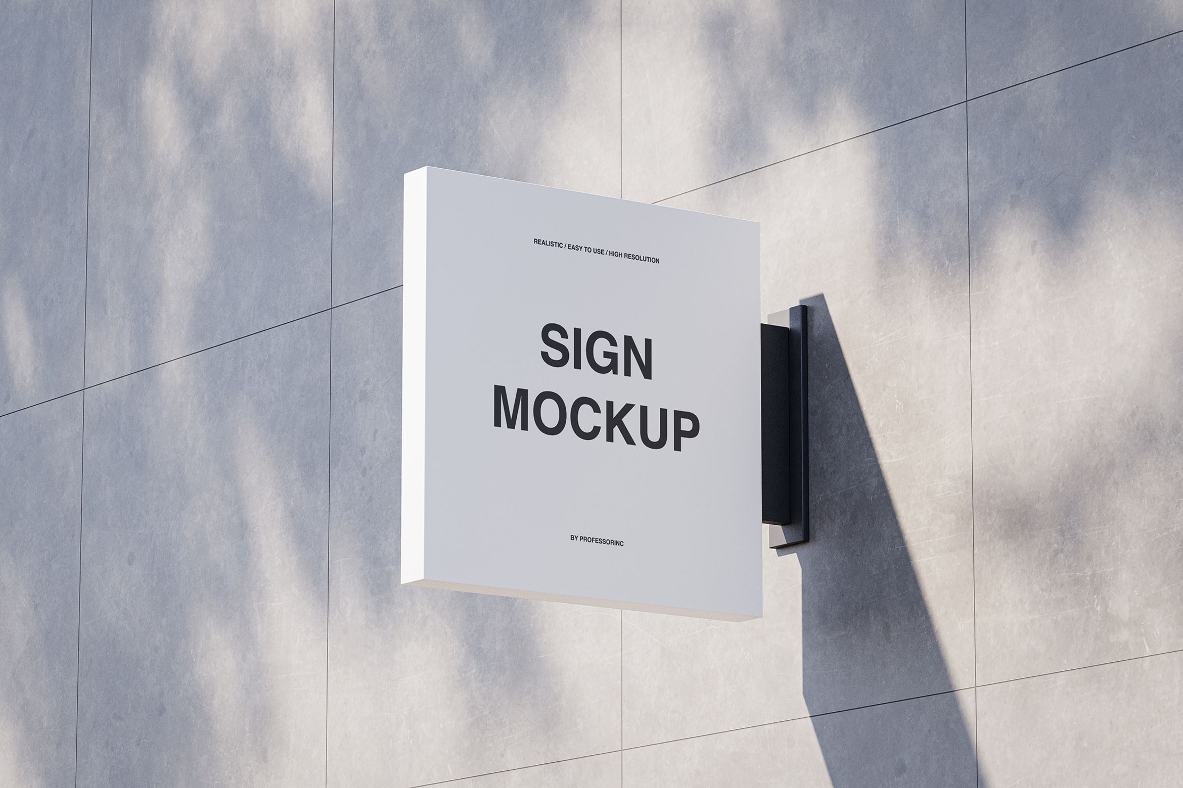 Square Shop Sign Mockup | Premium & Free PSD Mockup Store