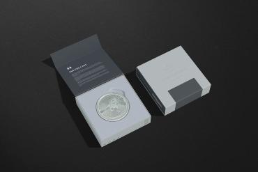 Square coin capsule Mock up