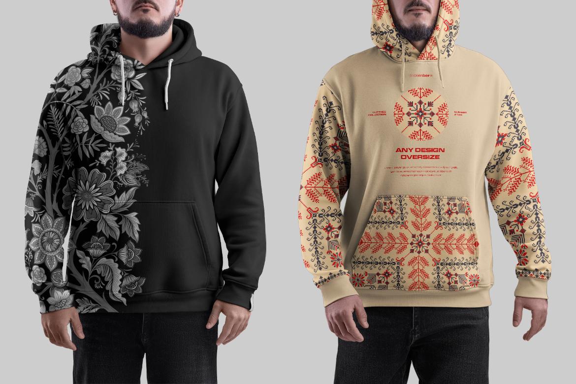 21 Mockups Oversize Hoodie. 3 Different Style