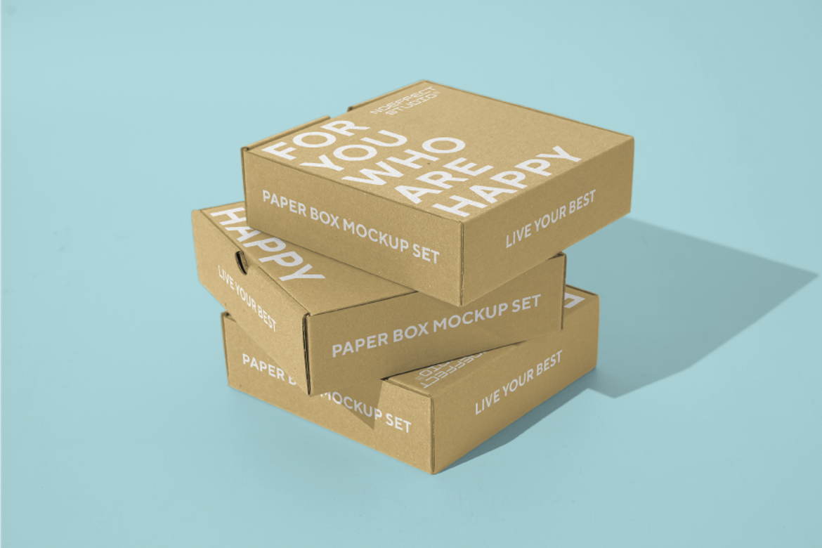 Paper Box Mockup Set (NE18)