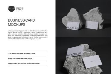 Minimalist Business Card Mockup Bundle