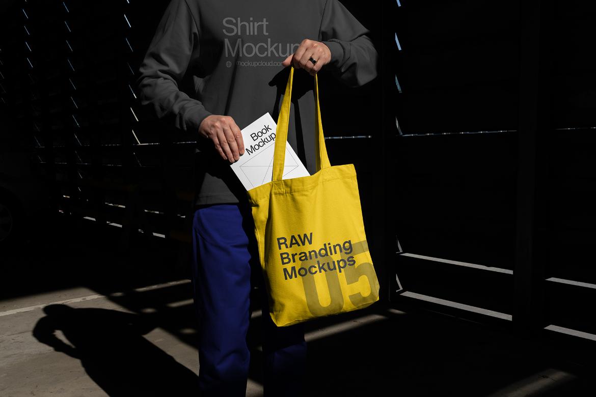 Tote Bag and Book Mockup Scene Raw-05-02
