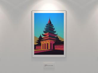 Exhibition Poster Frame Free Mockup