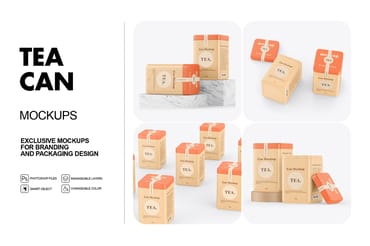 Tea Can Mockups
