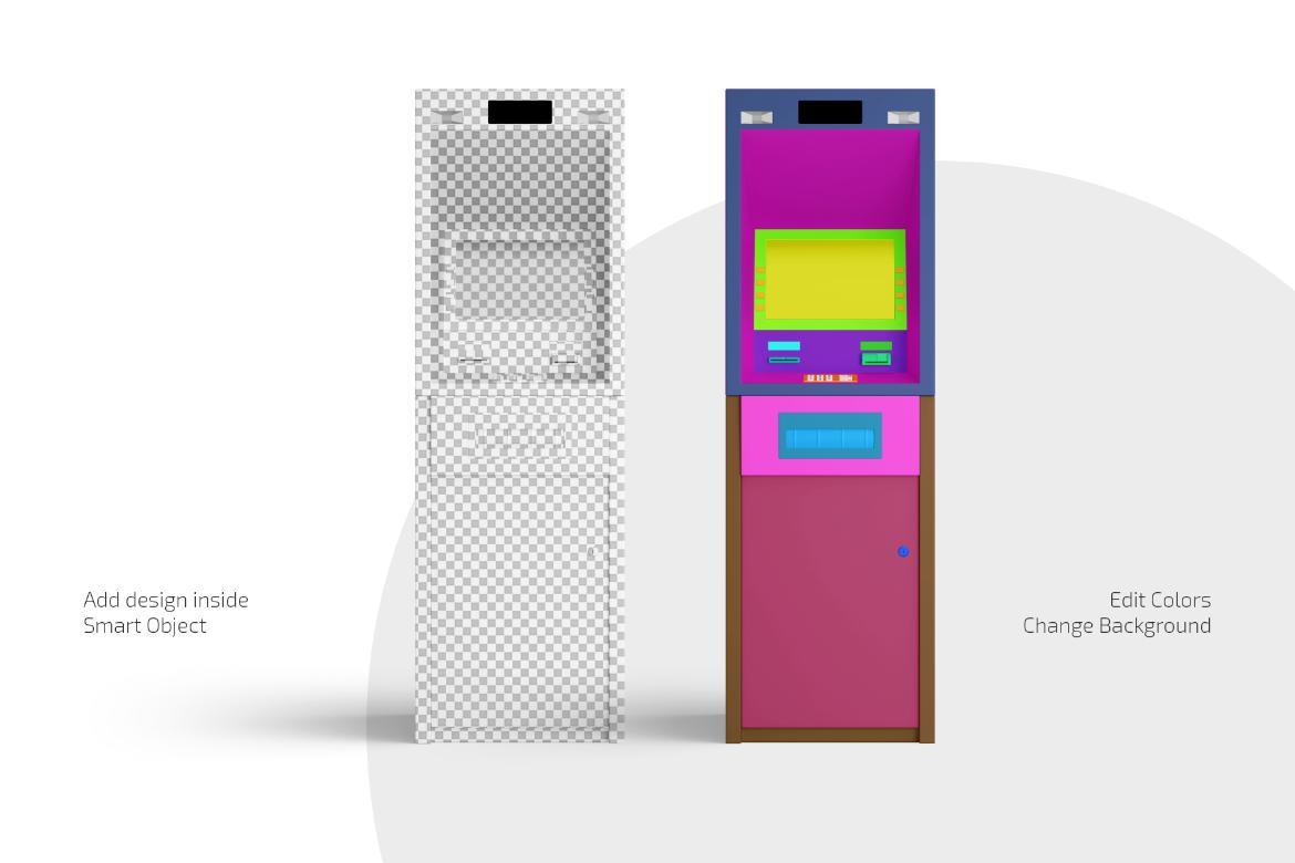 ATM Machine Mockup Set