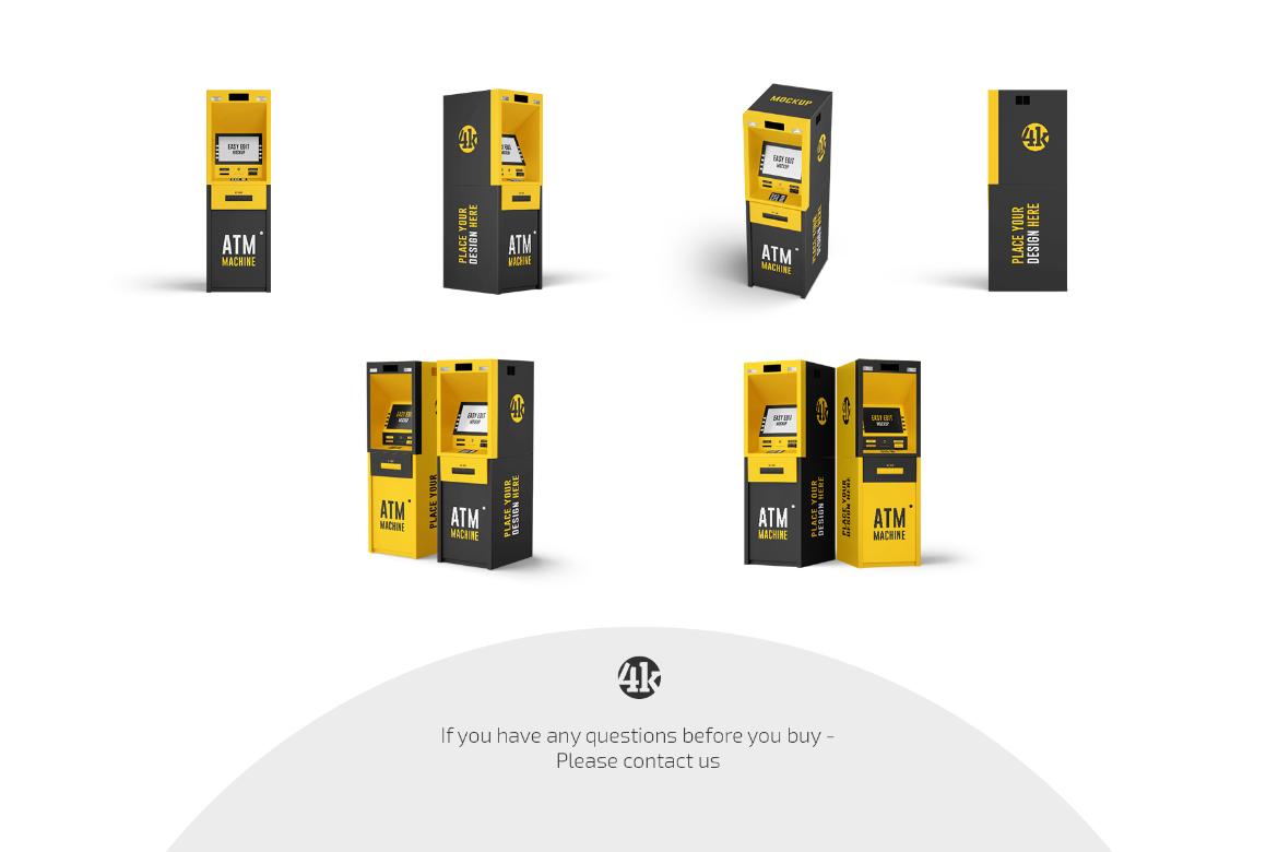 ATM Machine Mockup Set