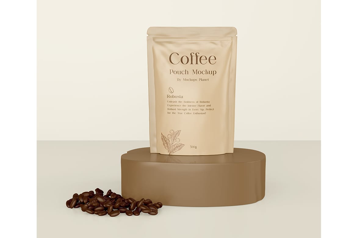 Coffee Pouch Mockups