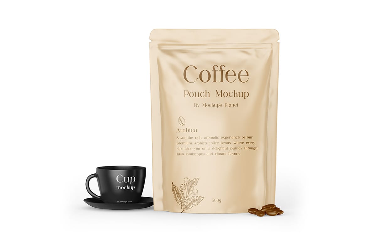Coffee Pouch Mockups