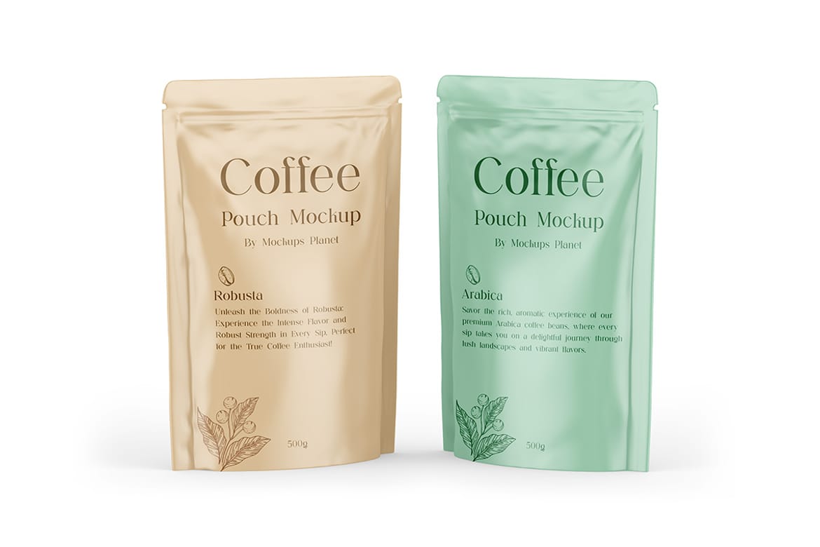 Coffee Pouch Mockups