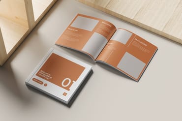 Square Magazine Mockup