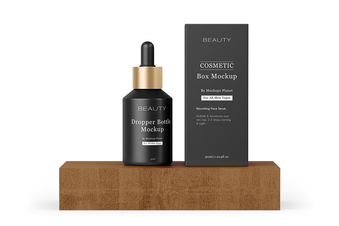 Dropper Bottle with Box Mockups