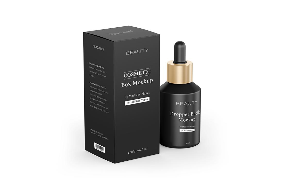 Dropper Bottle with Box Mockups