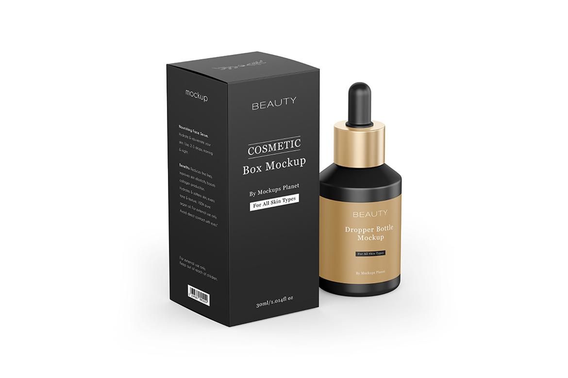 Dropper Bottle with Box Mockups