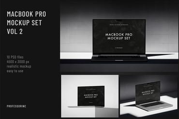 MacBook Pro Mockup Set vol 2