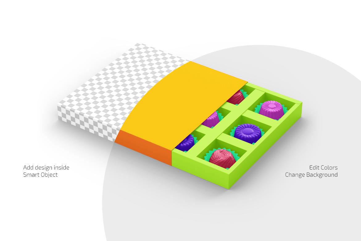 Box of Chocolates Mockup Set