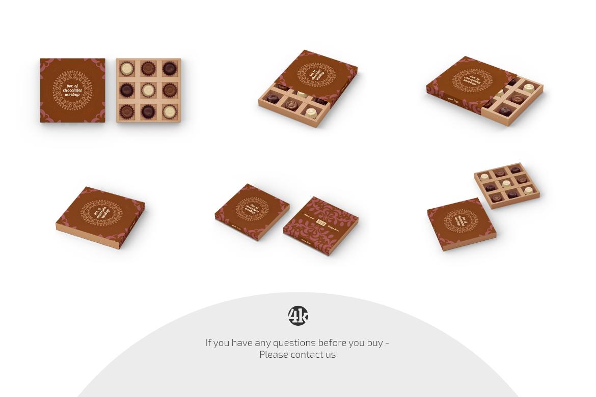 Box of Chocolates Mockup Set