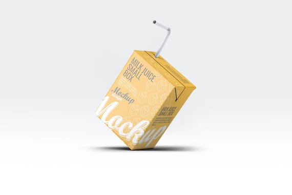 Milk or Juice Small Box Mock-Up
