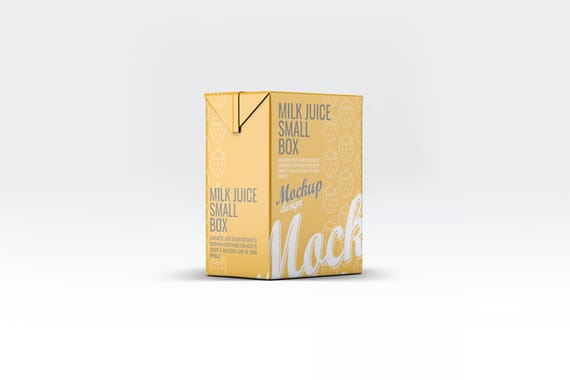 Milk or Juice Small Box Mock-Up