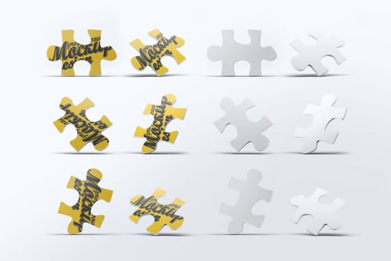 One Puzzle Piece Mock-Up